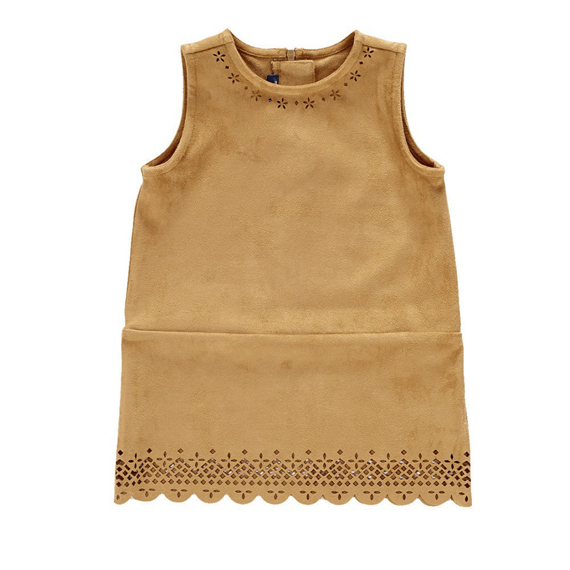 Rochie bej, fara maneca, Chicco, 74 cm 12 luni