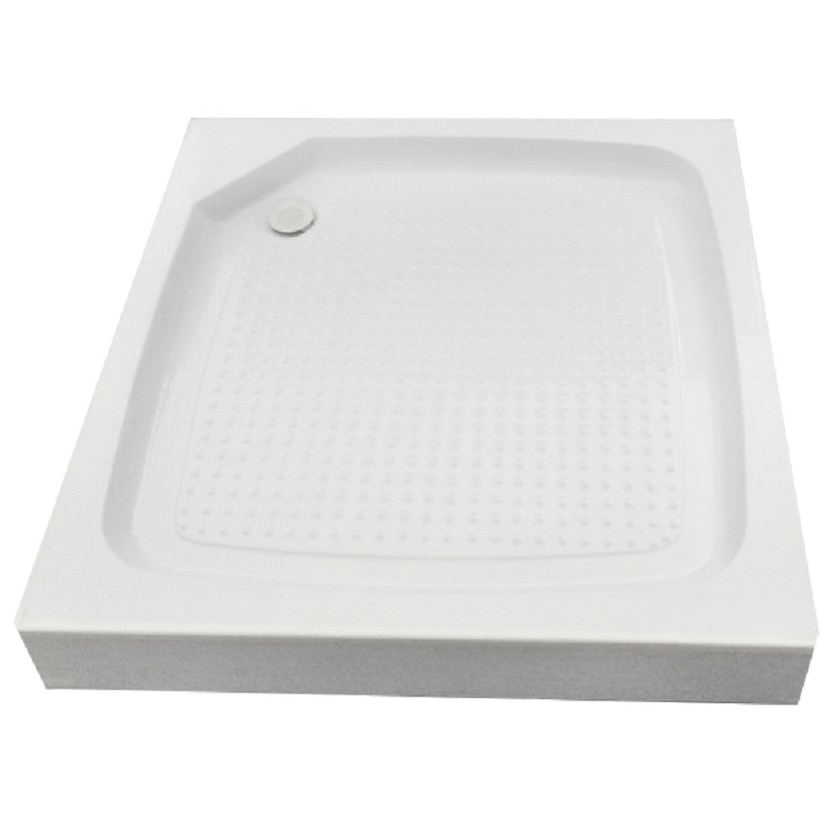 Cadita de dus Optima 80TS, 80X80 cm, ABS, antiderapanta