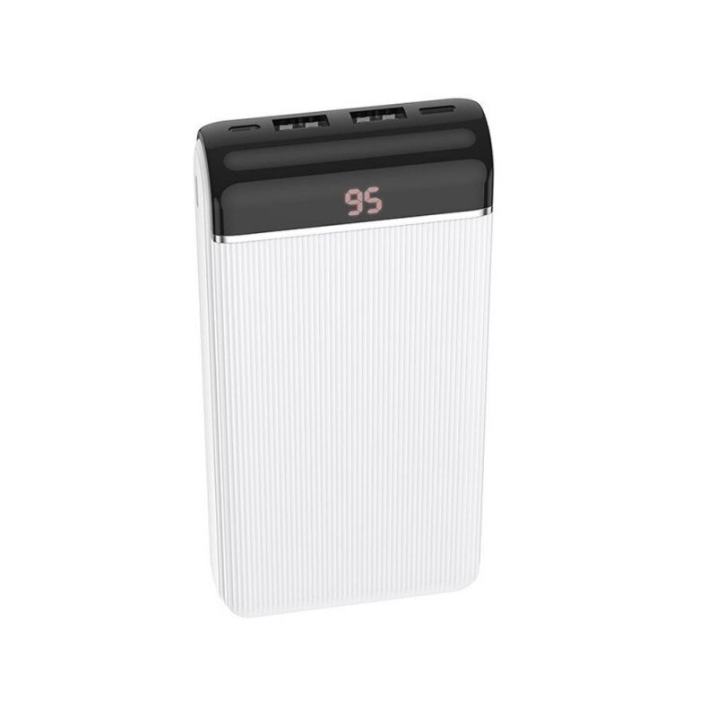 Baterie Externa Hoco Famous, Usb, Usb Type C, Lightning, Microusb, 20.000 Mah, Alb J59a
