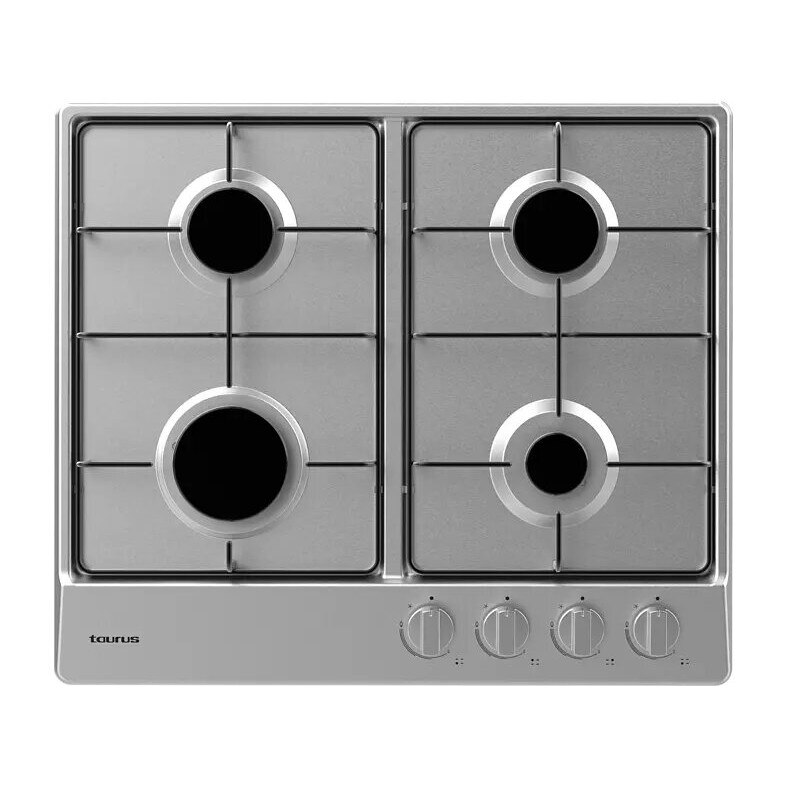 Plita Incorporabila Taurus GI4EB, Gaz, 4 Zone, 60 cm, Inox