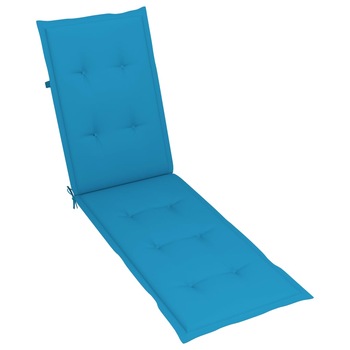 Perna de sezlong, vidaXL, Poliester, 180 x 50 x 4 cm, Albastru Perna de sezlong, vidaXL, Poliester, 180 x 50 x 4 cm, Albastru