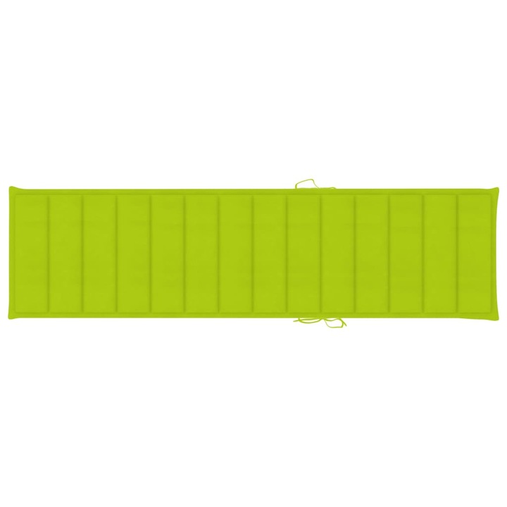 Perna de sezlong vidaXL, verde aprins, 200x50x3 cm, textil oxford, 0.66 kg