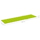 Perna de sezlong vidaXL, verde aprins, 200x50x3 cm, textil oxford, 0.66 kg