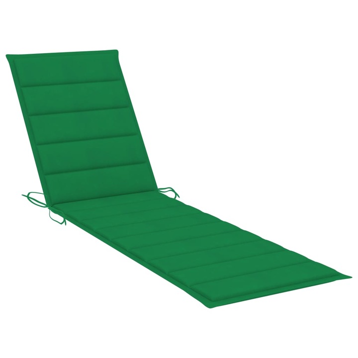Perna de sezlong vidaXL, verde, 200x50x3 cm, textil oxford, 0.71 kg
