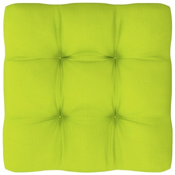 Perna podea pentru canapea de gradina din paleti, vidaXL, Tesatura, 80 x 80 x 12 cm, Verde deschis