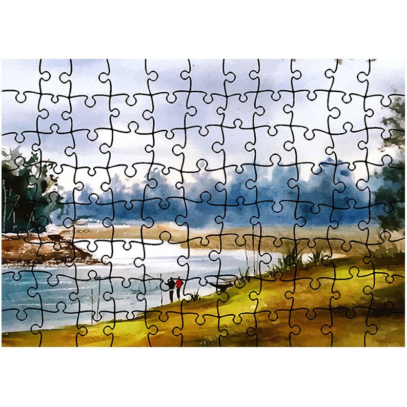 Peddling fence Should Puzzle 96 piese, Art Star, Lac pictat in natura, Peisaje, Latime 40,5 cm x  Inaltime 28,7 cm - eMAG.ro