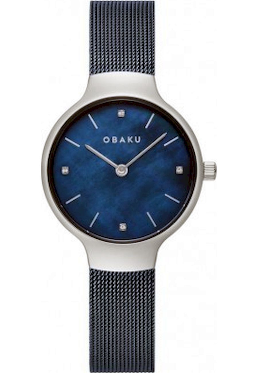 Ceas de dama Obaku V241LXCLML, 3 ATM, Albastru
