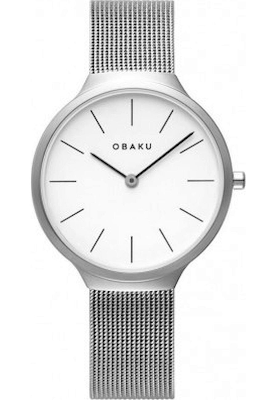 Ceas de dama Obaku V240LXCWMC, 3 ATM, Argintiu