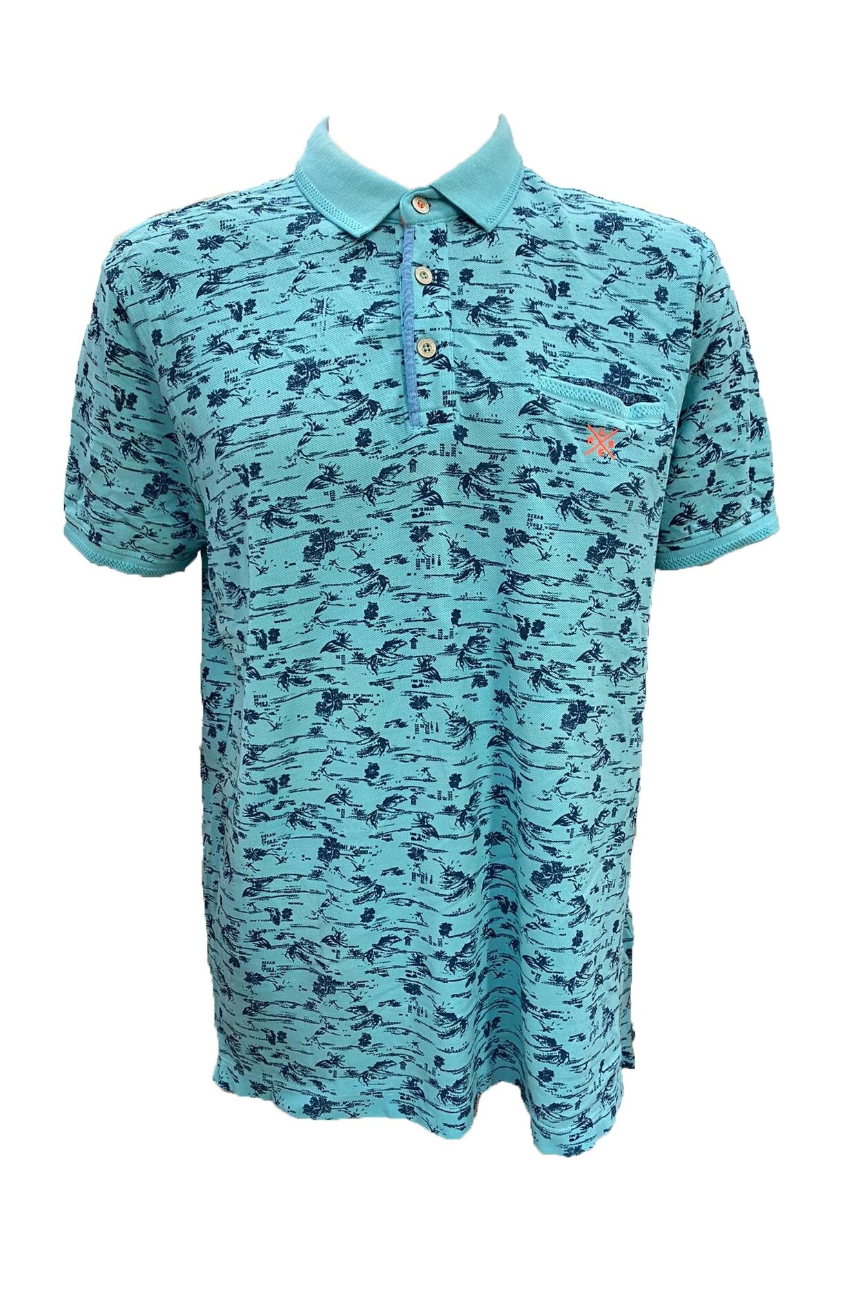 Tricou, Lerros, 2953230, Albastru aqua, L