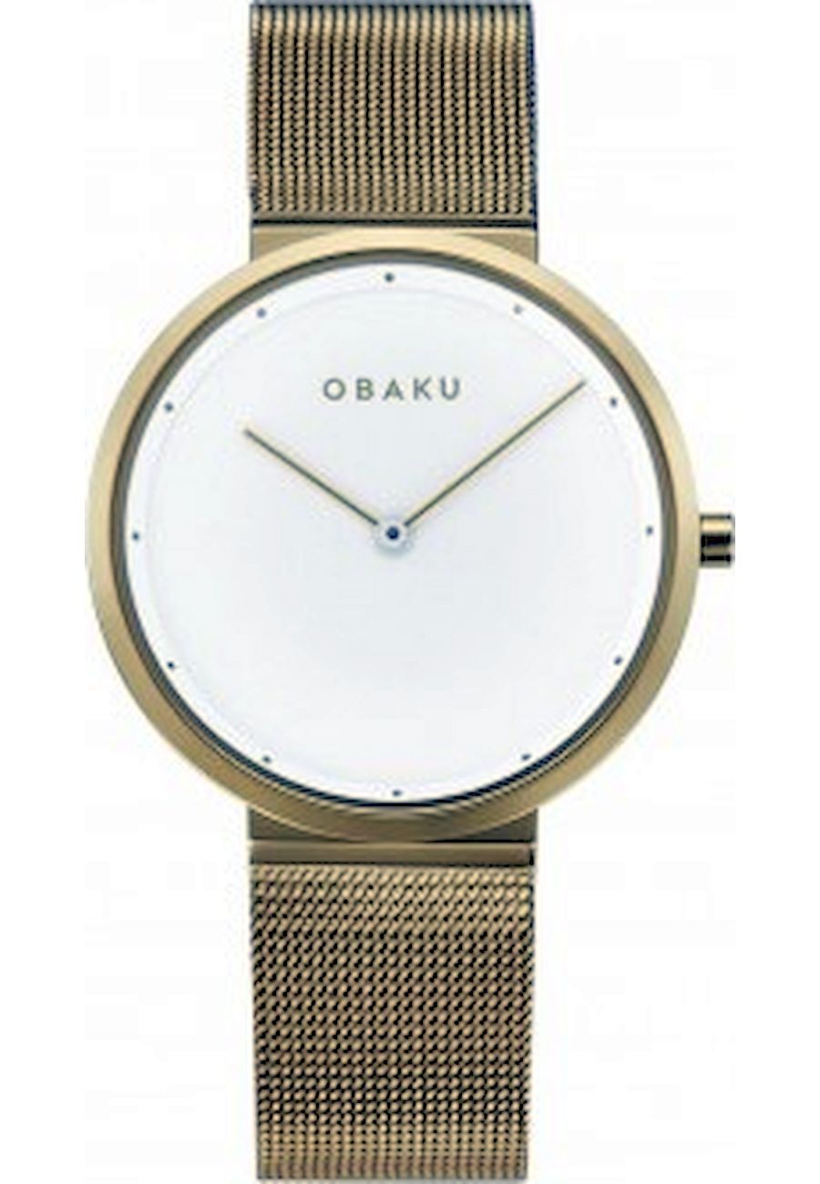 Ceas de dama Obaku V230LXGWMG, Analog, Auriu