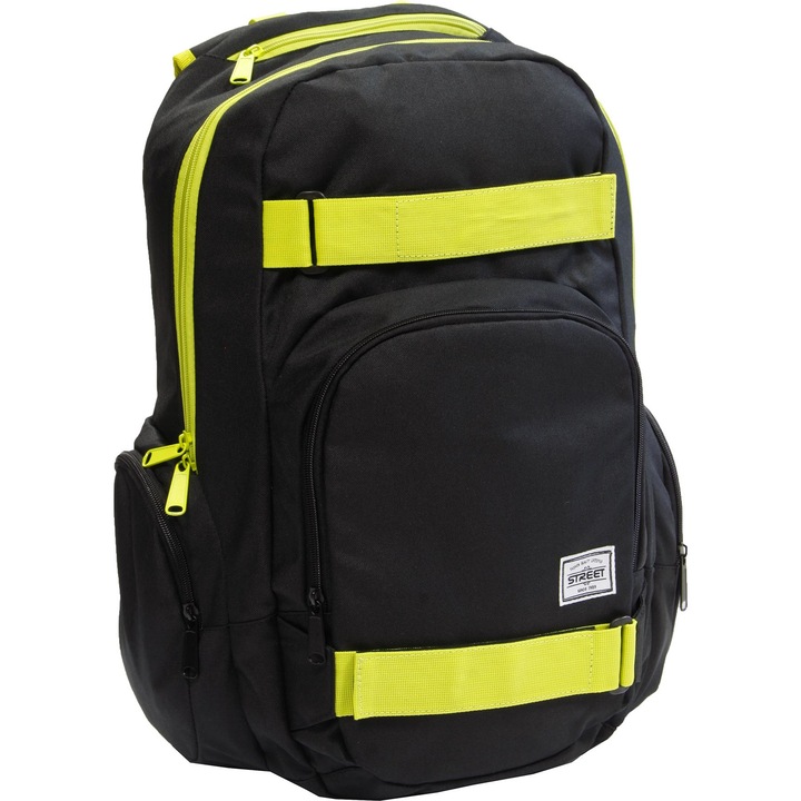 Rucsac, Eurocom, Street Impact Cool, 30x20x48cm, Negru/Galben