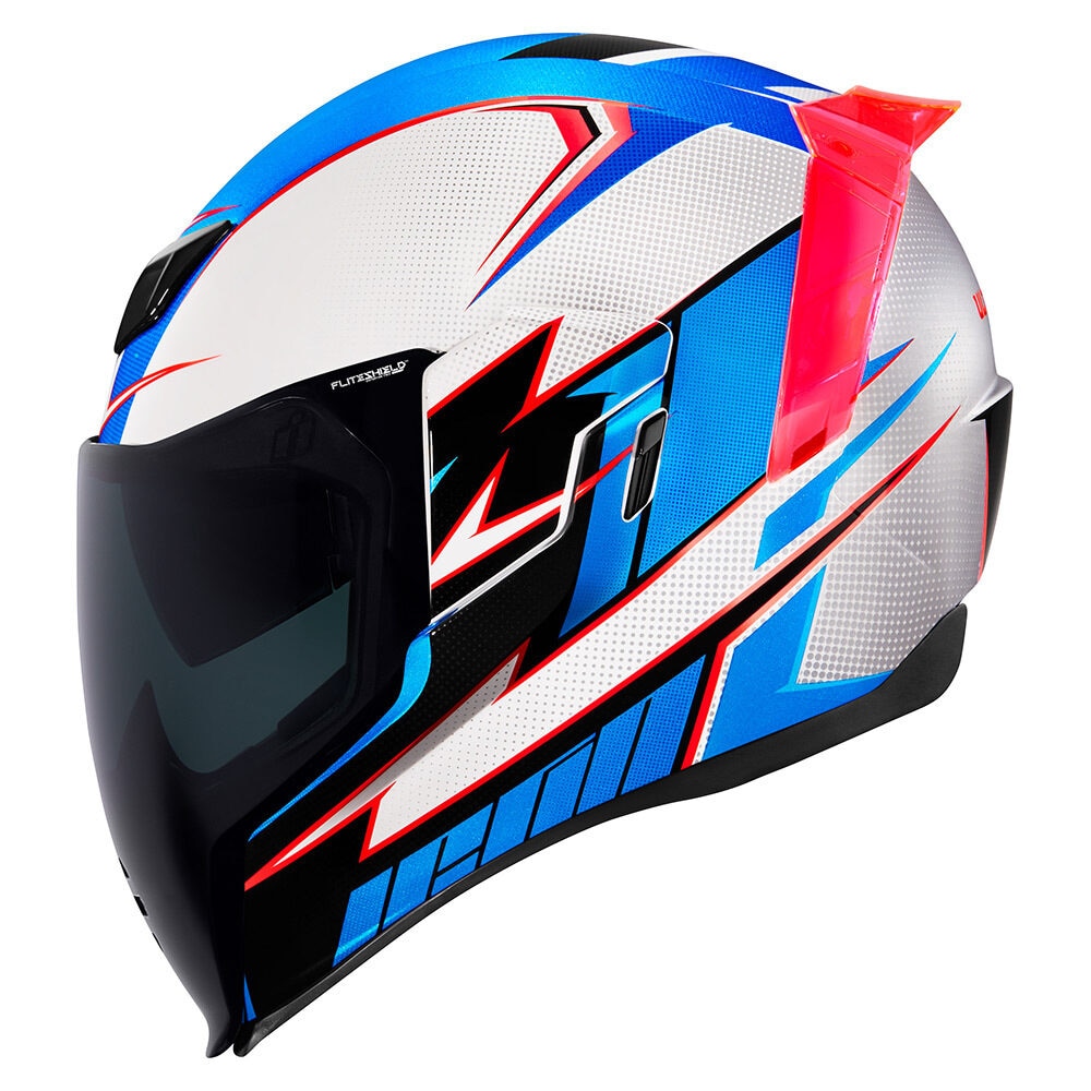 Casca Icon Airflite UltraBolt Glory, Alb/Albastru/Rosu, 2XL