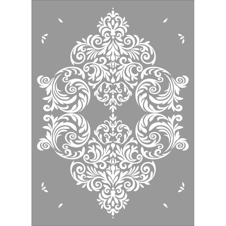 Sablon Refolosibil Repetitiv Damask 820*590mm - SP76-1