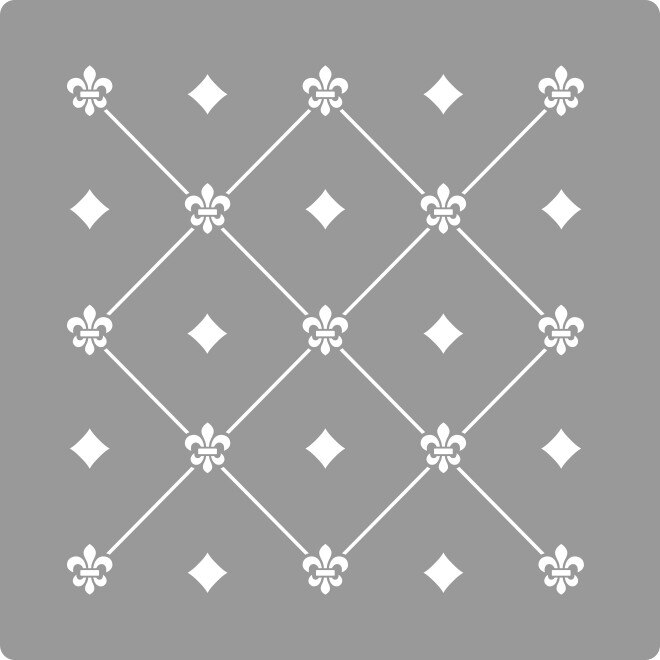 Sablon Refolosibil Repetitiv Puncte Damask 590*590mm - SP82-3