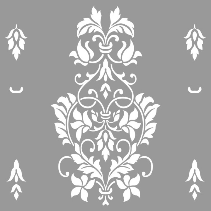 Sablon 590*590mm grosime 0.5mm Refolosibil Repetitiv Flower Damask - SP83