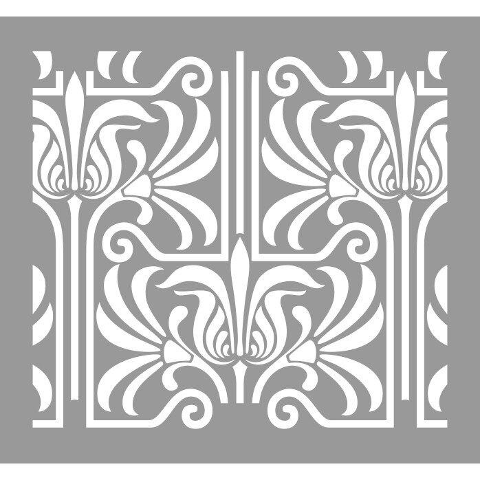 Sablon Refolosibil Repetitiv Lines Damask 590*550mm - SP81