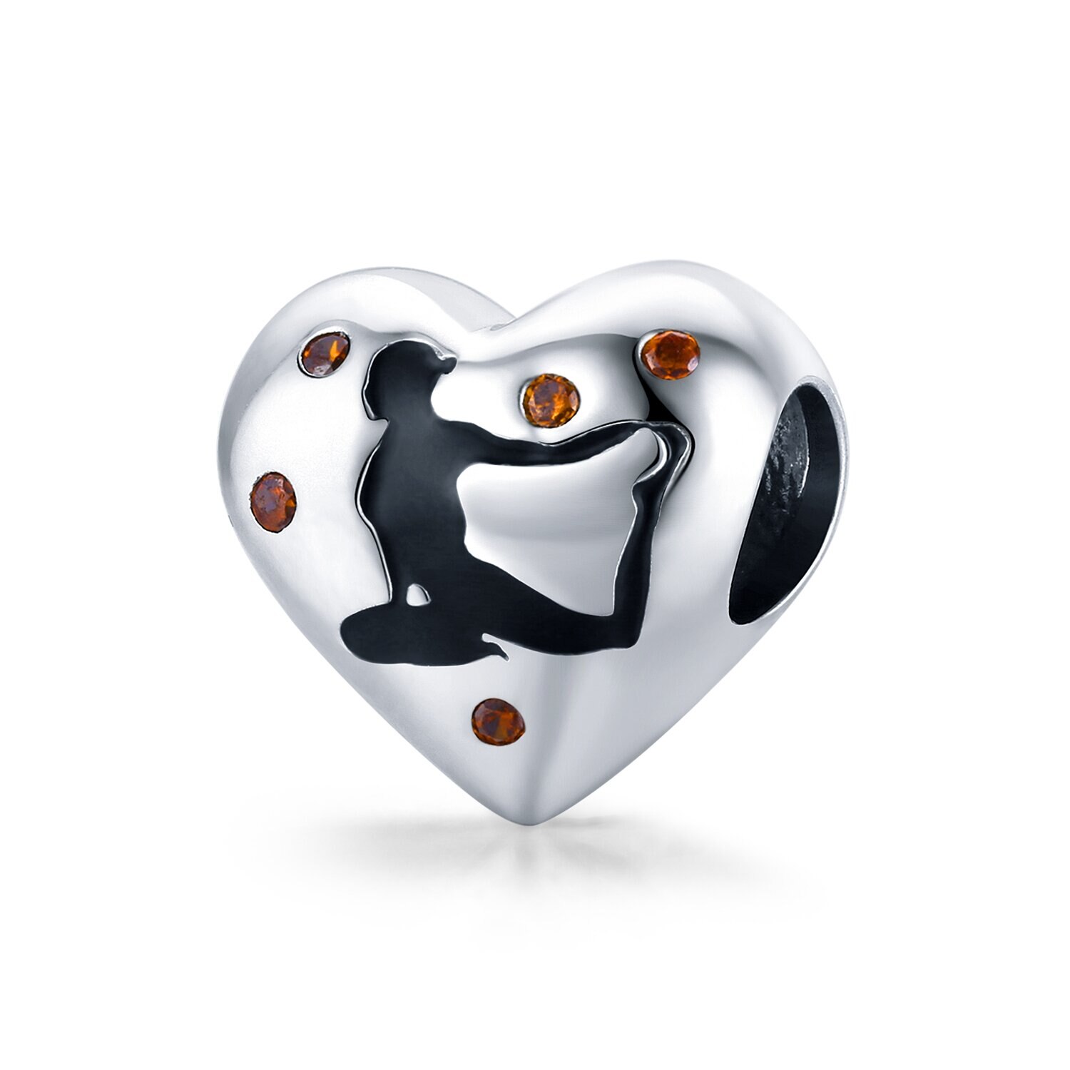 Talisman din argint I Love Yoga