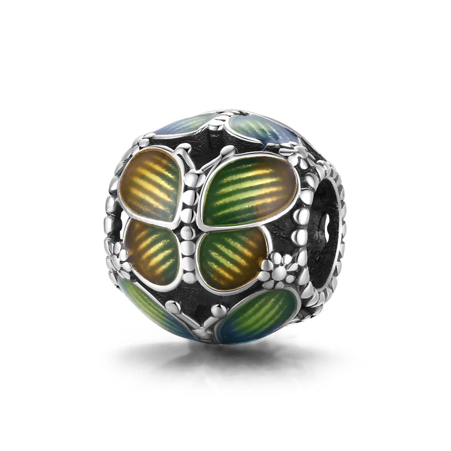 Talisman din argint Fantasy Butterflies