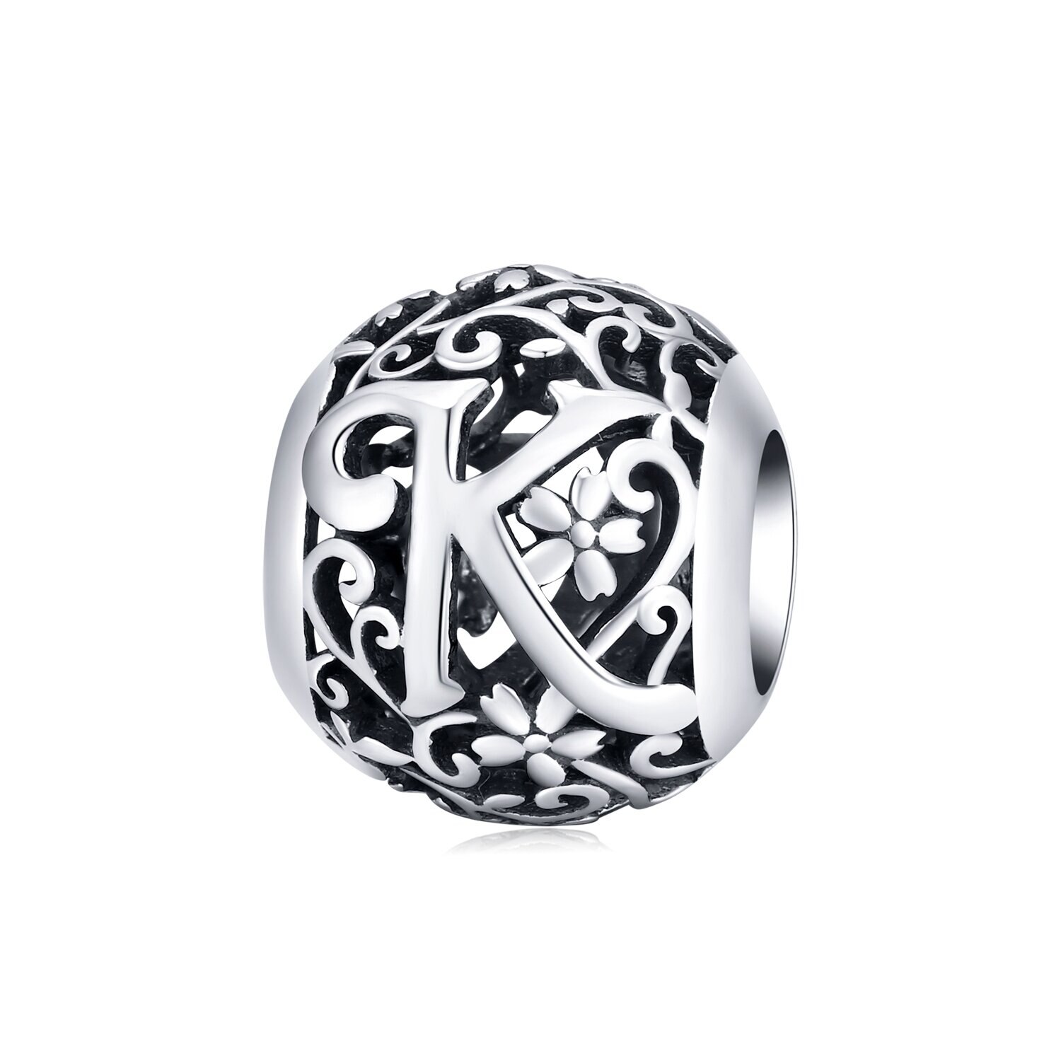 Talisman din argint Alphabet Letter K