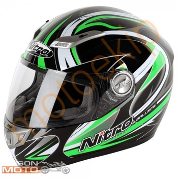 Casca Moto NITRO BALLISTIK GREEN, S Casca Moto NITRO BALLISTIK GREEN, S