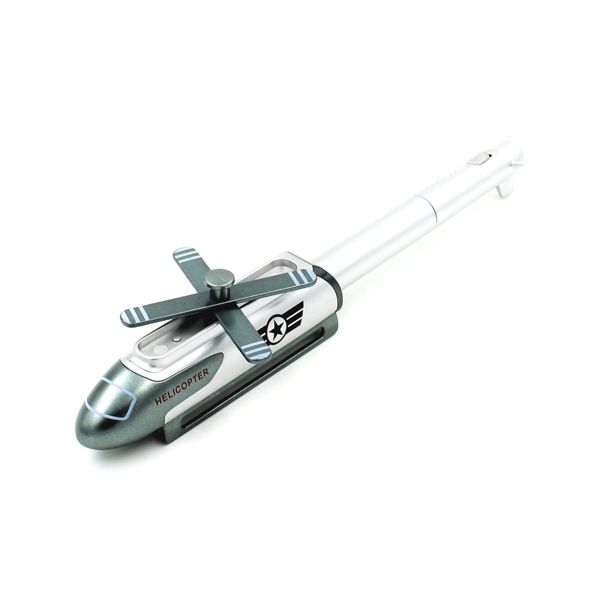 Pix funny elicopter argintiu cu led