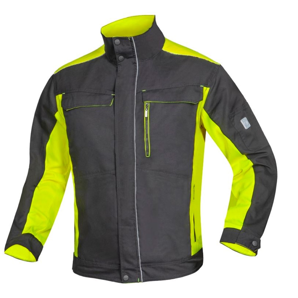 Jacheta de lucru NEON, culoare negru - galben, marimea S