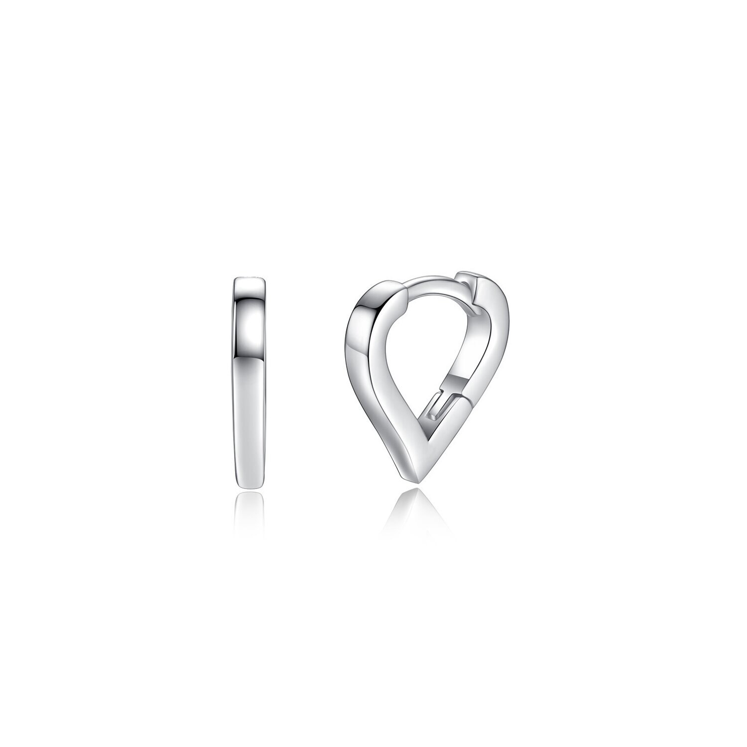 Cercei din argint Little Silver Heart