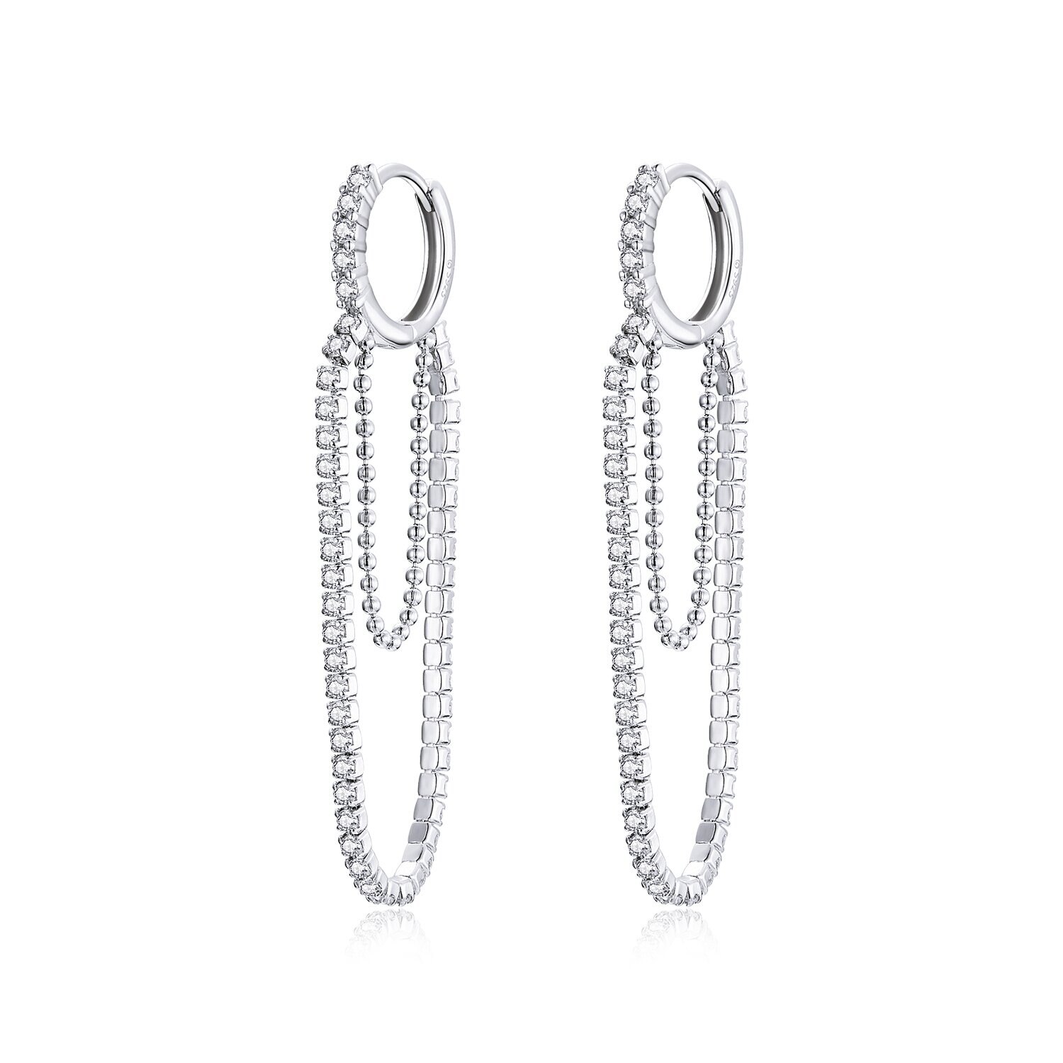 Cercei din argint Diva Glam's Hoops