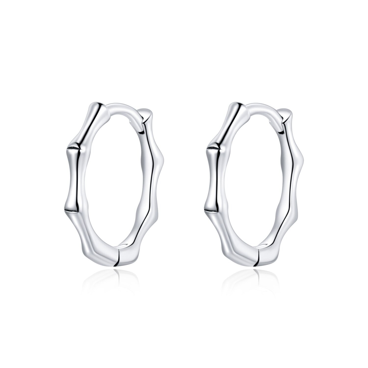 Cercei din argint Small Round Hoops