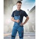 Pantaloni albastri de lucru cu pieptar, culoarea albastru, Ardon R8ED 58 ALBASTRU