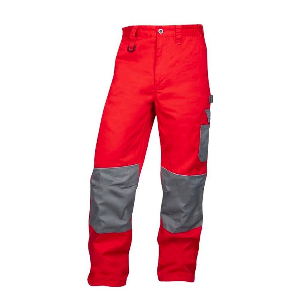 Pantaloni de lucru in talie 2STRONG, culoare rosu - gri, marimea 62