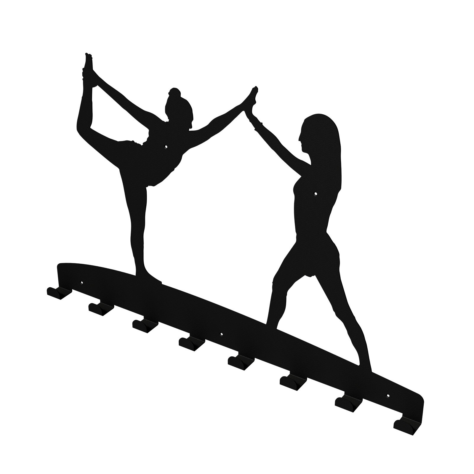 Cuier metalic Pilates model 4204 Negru, 58x39x2.8 cm