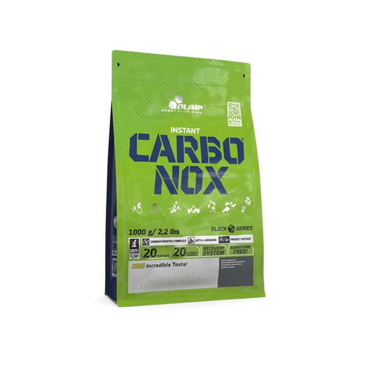 Gainer, Olimp, Carbonox Black Series Capsuni, 1000 gr