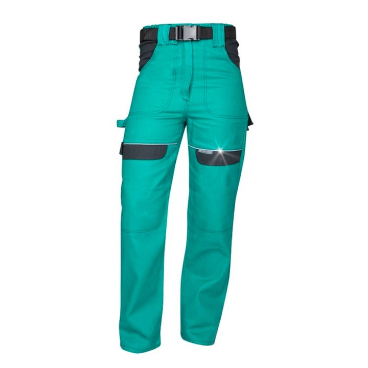Pantaloni de lucru in talie pentru femei COOL TREND, culoare verde, marimea 48