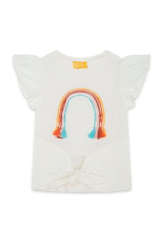 Tuc Tuc, Tricou cu detaliu innodat, Alb Tuc Tuc, Tricou cu detaliu innodat, Alb