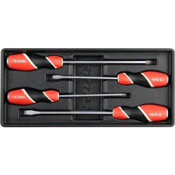 Set 4 surubelnite mecanice Yato pentru dulap scule Set 4 surubelnite mecanice Yato pentru dulap scule