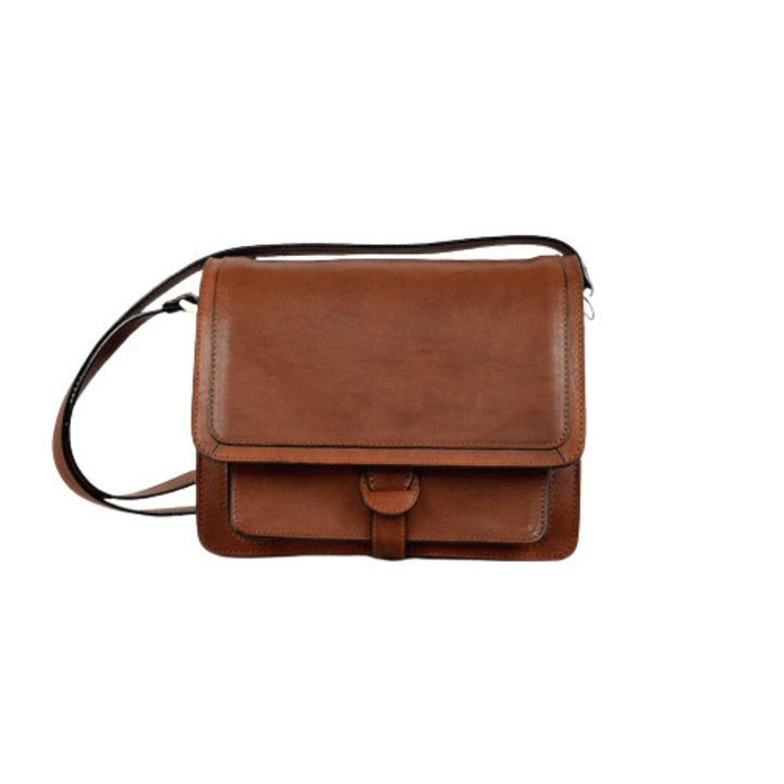 TORNABUONI, TAOS, válltáska, bőr, barna, 25x15x15 cm