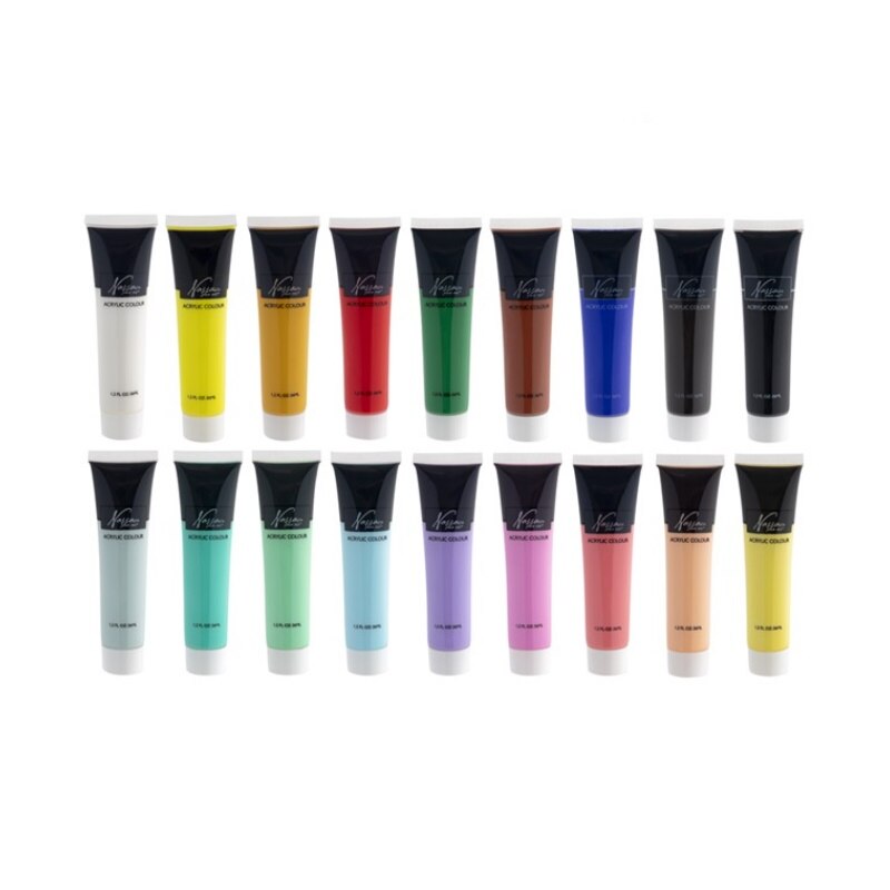 Set culori acrilice mix Nassau Fine Art 18 culorix36ml