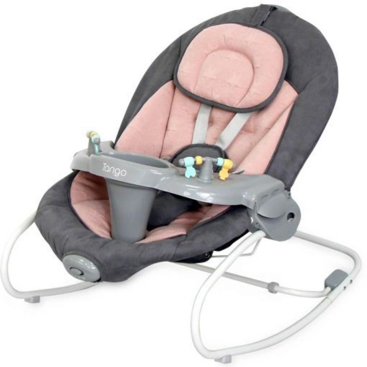 Люлка Lorelli, Tango, Система 2 in 1, Електрическа, Музикална, С вибрации, Cameo Rose Stars, Колекция 2021