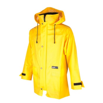 Jacheta impermeabila cu gluga AAQ 103, culoare galben, marimea M Jacheta impermeabila cu gluga AAQ 103, culoare galben, marimea M