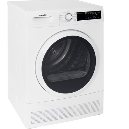 Uscator de rufe Daewoo DDR-VC8B, Condensare, 8 kg, Clasa B, Anti-Crease, Alb