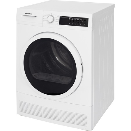 Uscator de rufe Daewoo DDR-VH9A, Pompa de caldura, 9 kg, Clasa A+++, Anti-Crease, Alb