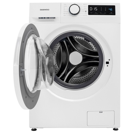 Masina de spalat rufe Slim Daewoo DWD-8T1227W, 8 kg, 1400 rpm, Clasa B, Motor Inverter, Alb