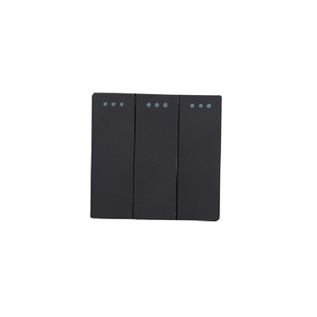 Modul intrerupator clasic triplu cap scara negru Modul intrerupator clasic triplu cap scara negru