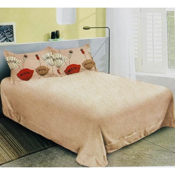 Lenjerie de pat 2 persoane, 6 piese, 2 fete, Finet, Crem, LikeStore Lenjerie de pat 2 persoane, 6 piese, 2 fete, Finet, Crem, LikeStore