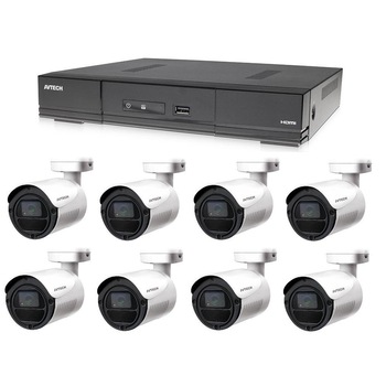 Kit supraveghere DVR+8 Camere DGC1105YFT+4 Cabluri alimentare, Avtech, IP, CMOS, 1936x1096p, 25/30FpS Kit supraveghere DVR+8 Camere DGC1105YFT+4 Cabluri alimentare, Avtech, IP, CMOS, 1936x1096p, 25/30FpS