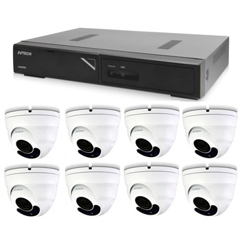 Kit supraveghere NVR+8 Camere DGM2443SVSE+8 Cabluri UTP, Avtech, IP, CMOS, 1936x1096p, 30FpS Kit supraveghere NVR+8 Camere DGM2443SVSE+8 Cabluri UTP, Avtech, IP, CMOS, 1936x1096p, 30FpS
