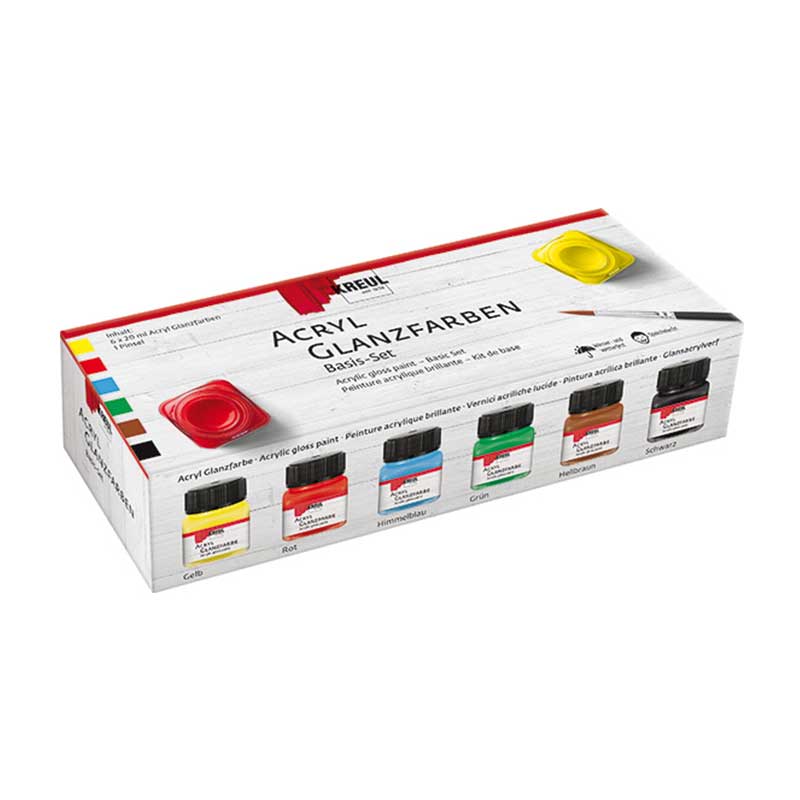Set 6 x 20ml vopseluri acrilice, C. Kreul, Basic