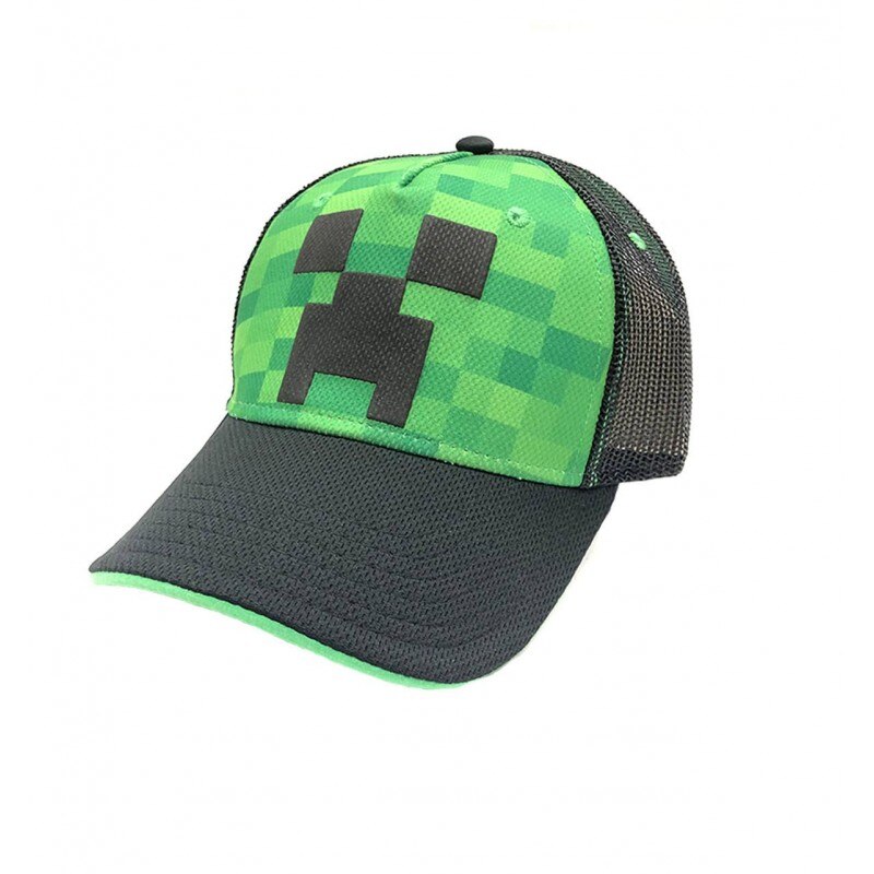 Sapca Minecraft Creeper V1, Verde