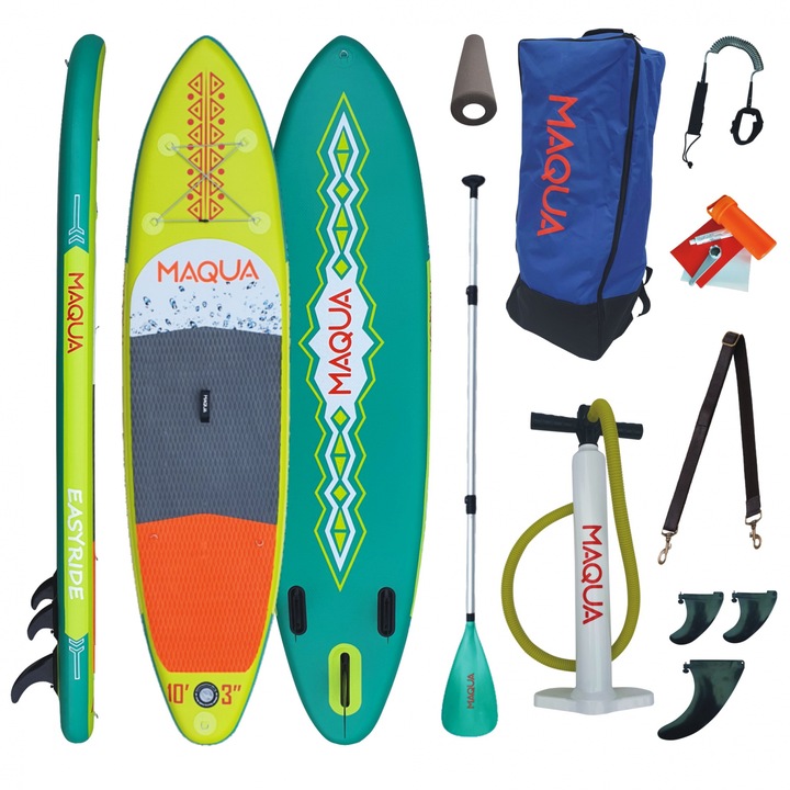 Set placa Paddelboard SUP, surf gonflabila Easyride, 315 cm x 81 cm x 15 cm MAQUA